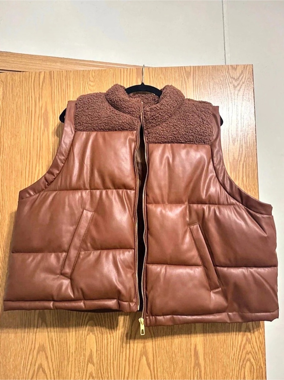 maurices Brown Puffer Vest Size 2X